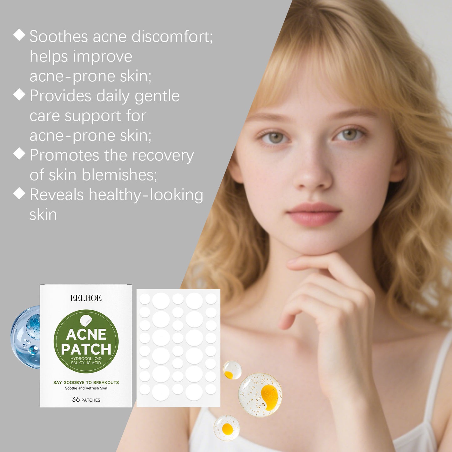 Adesivos Calmantes para Acne