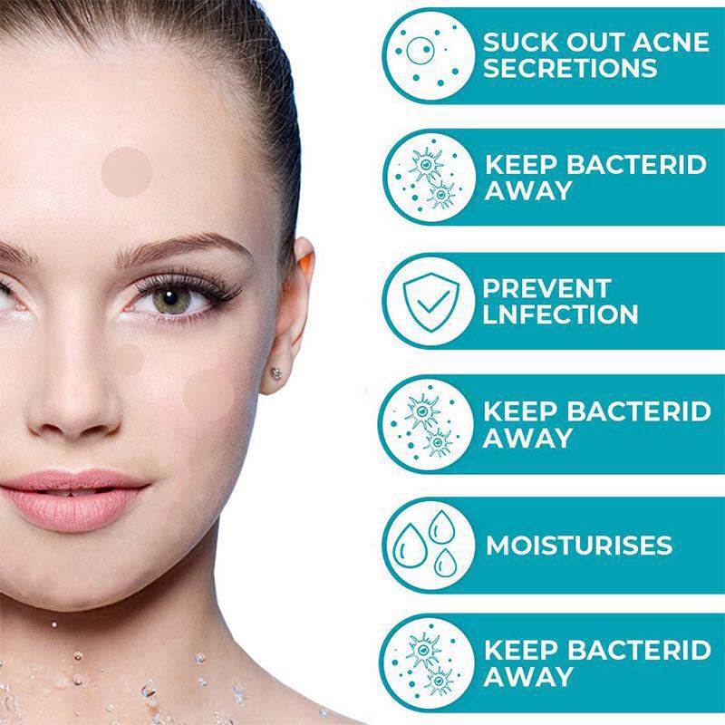 Cerotto idrocolloidale impermeabile anti-acne per ridurre i segni dell'acne