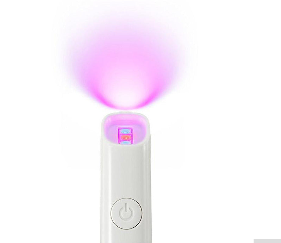 Penne per acne Strumento di riabilitazione delle cicatrici da acne Bellezza del viso LED a luce rossa e blu Apparecchio antiacne