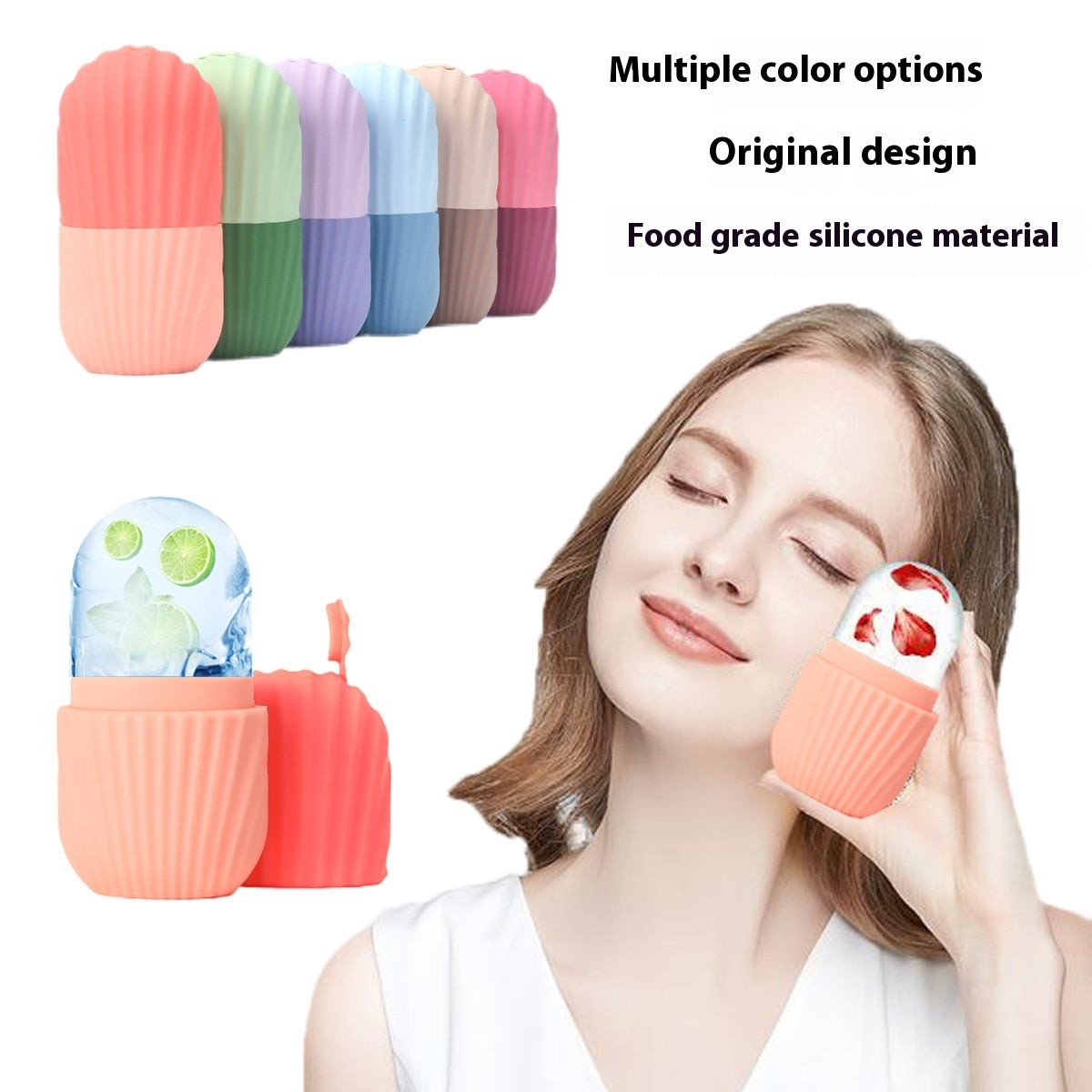 Silicone Face Ice Tray Massage Portable Facial Pore Shrinking Care