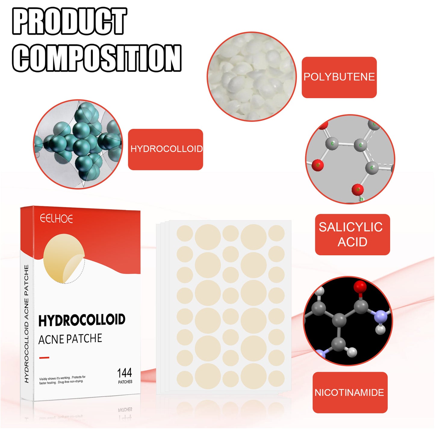 Cerotto per acne idrocolloidale Cerotto per acne chiusa da trucco