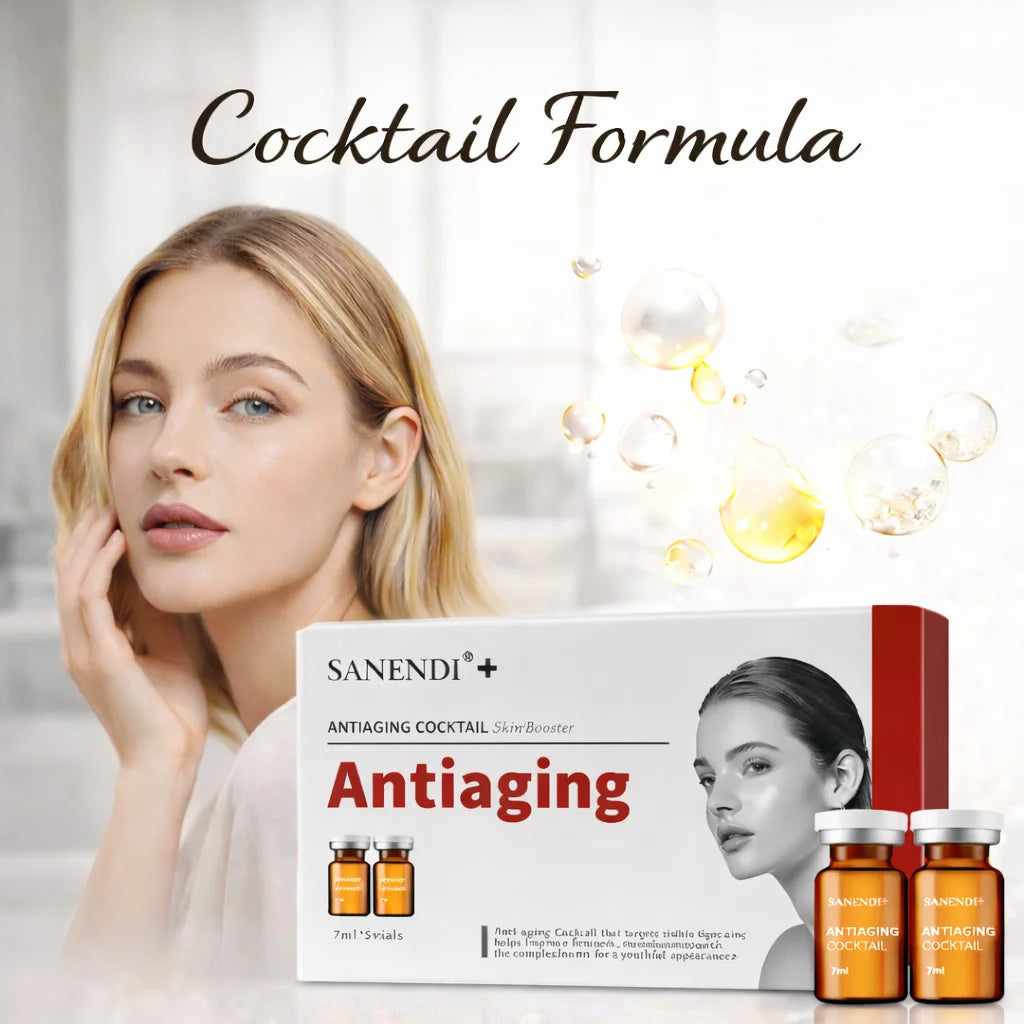 SANENDI Cocktail Formula Siero Radiance Skinbooster Anti-età Essenza al Collagene Rassodante Illuminante Vitamine Cosmetico Coreano