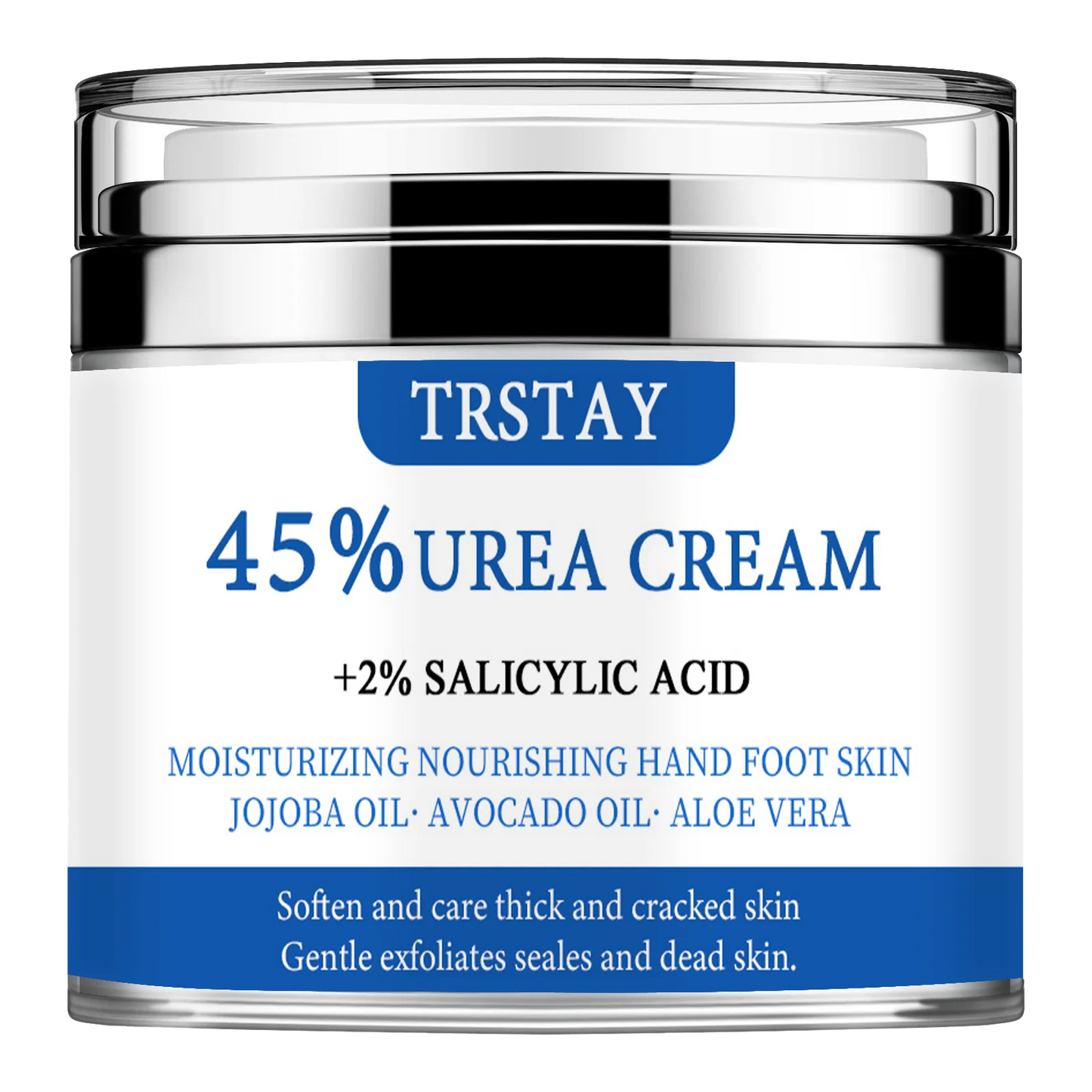 Crema all'urea al 45% + acido salicilico al 2% TRSTAY idrata e nutre la pelle di mani e piedi con olio di jojoba, olio di avocado e aloe vera