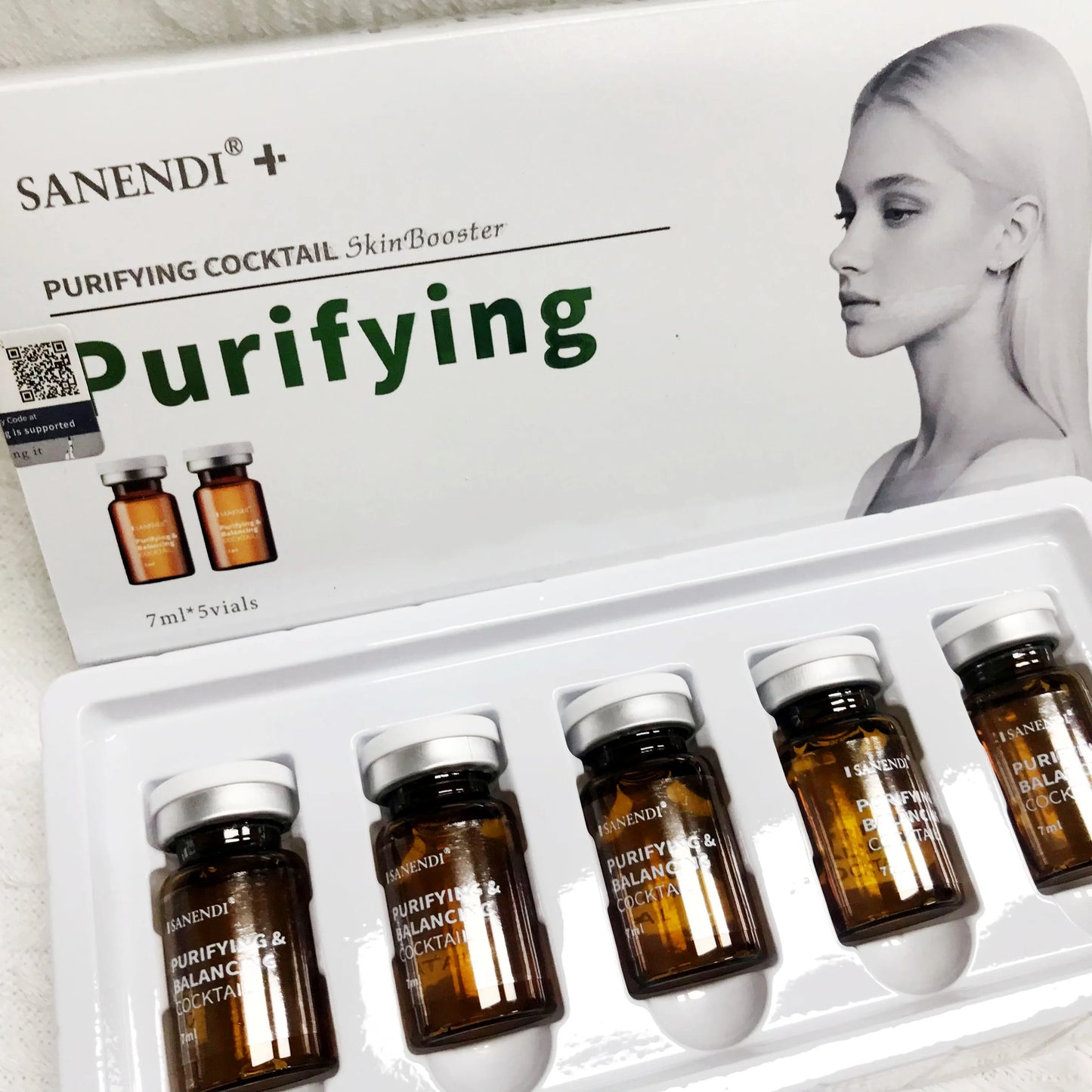 SANENDI Cocktail Formula Siero Radiance Skinbooster Anti-età Essenza al Collagene Rassodante Illuminante Vitamine Cosmetico Coreano