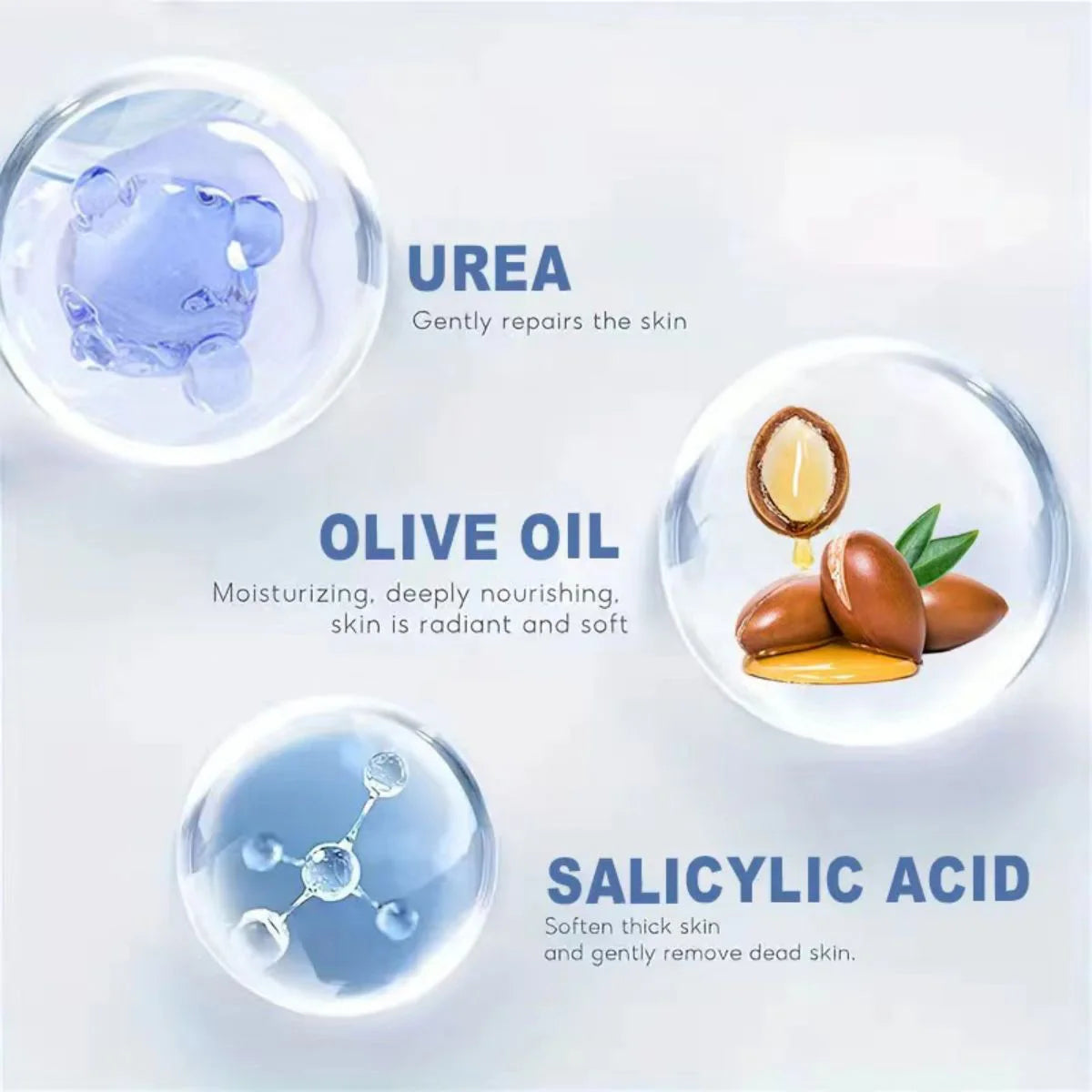 Crema all'urea al 45% + acido salicilico al 2% TRSTAY idrata e nutre la pelle di mani e piedi con olio di jojoba, olio di avocado e aloe vera