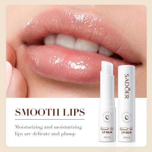 Bálsamo Labial de Coco Nutrição e Hidratação Duradouras para Homens e Mulheres Cuidado Diário Labial Hidratante Reparador para Lábios Secos e Rachados