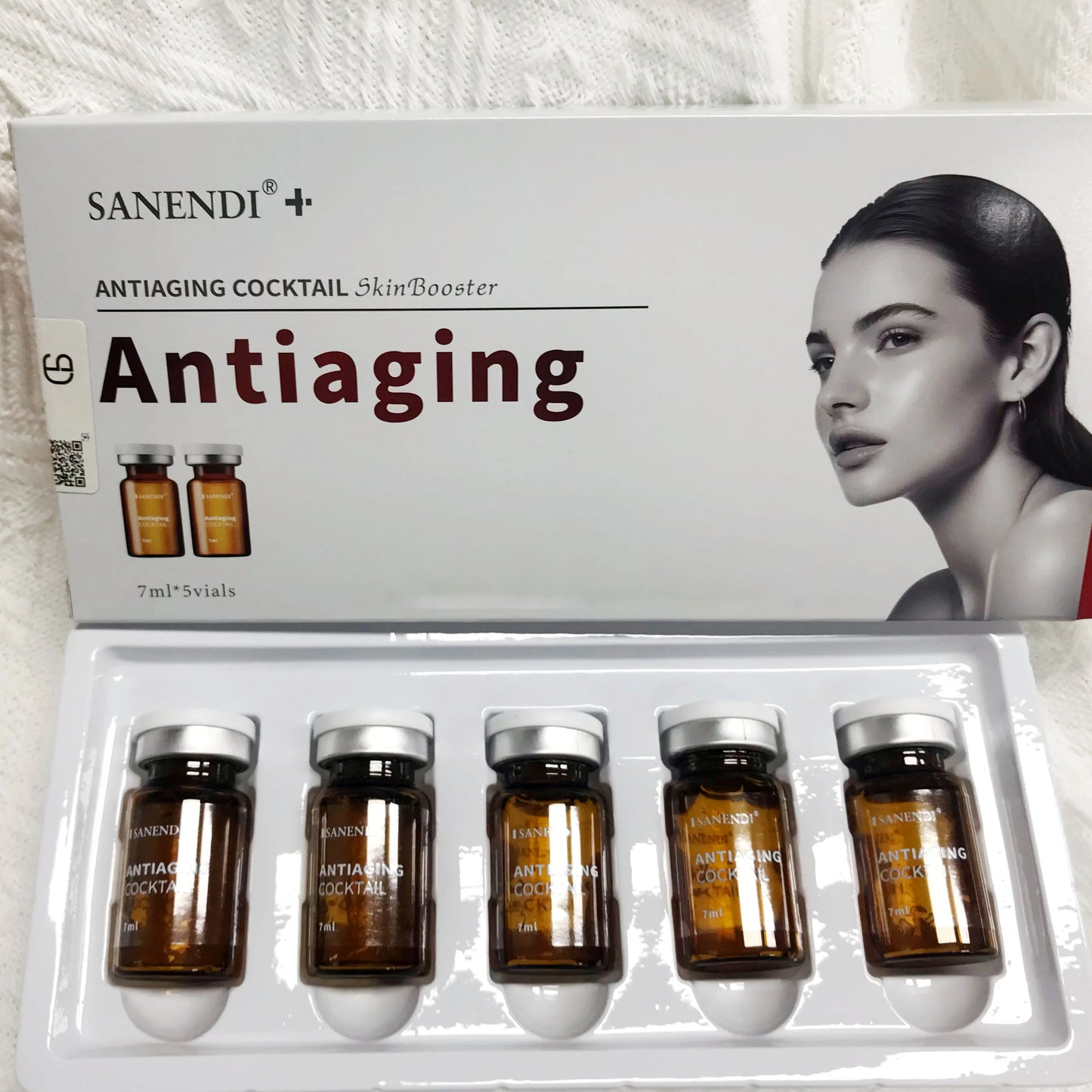SANENDI Cocktail Formula Siero Radiance Skinbooster Anti-età Essenza al Collagene Rassodante Illuminante Vitamine Cosmetico Coreano