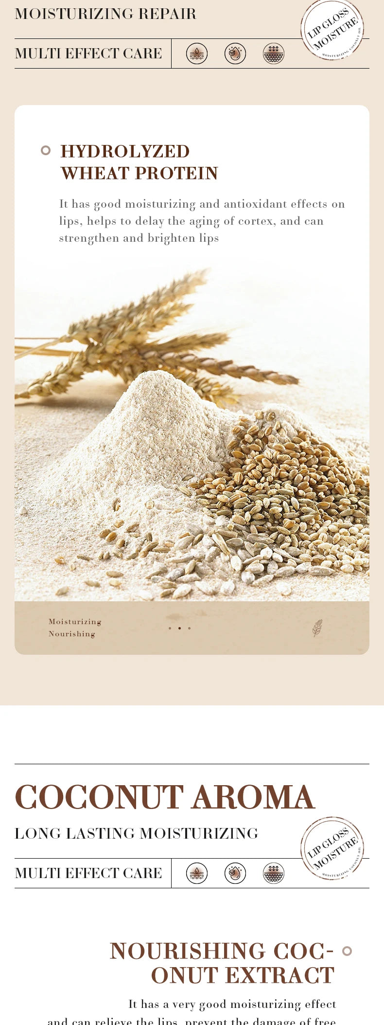 Balsamo Labbra al Cocco Nutrizione e Idratazione Duratura per Uomini e Donne Cura Quotidiana Balsamo Labbra Idratante Riparatore per Labbra Secche e Screpolate