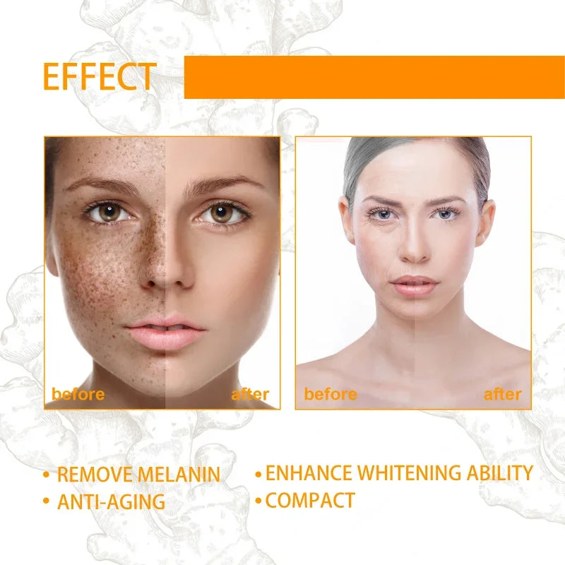 Rimuove le macchie scure, olio essenziale di curcuma, siero viso antirughe, terapeutico per l'acne, restringimento dei pori, sbiancante, idratante per la cura della pelle