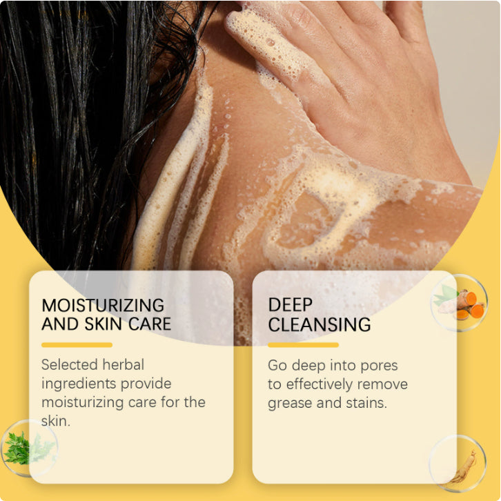 Sapone alle erbe di curcuma per la cura della pelle