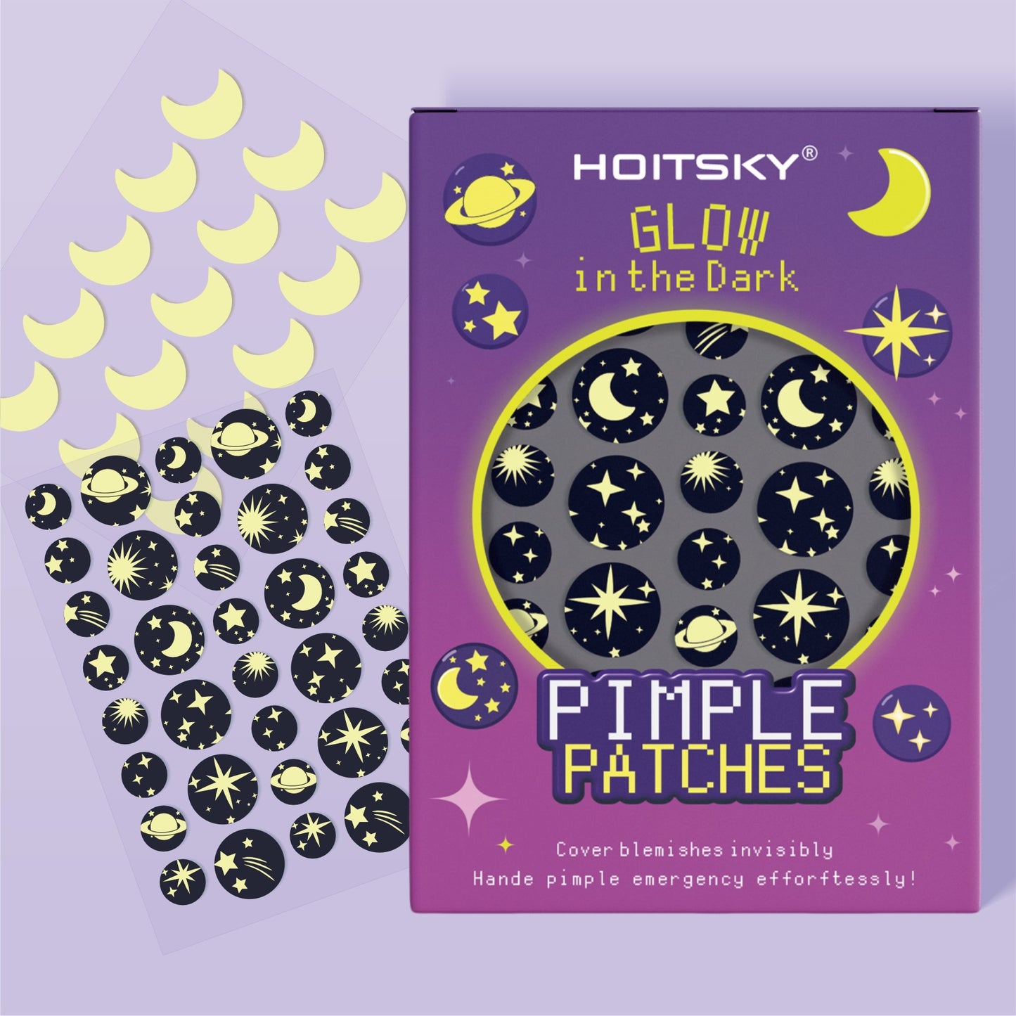 Cover Closed Acne Waterproof Breathable Starry Sky Acne Patch
