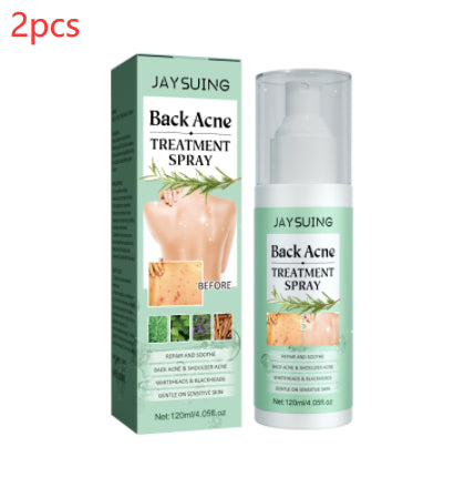 Spray riparatore per acne sulla schiena, sulle spalle, dissalazione dell'acne, segni dell'acne, cura della pelle