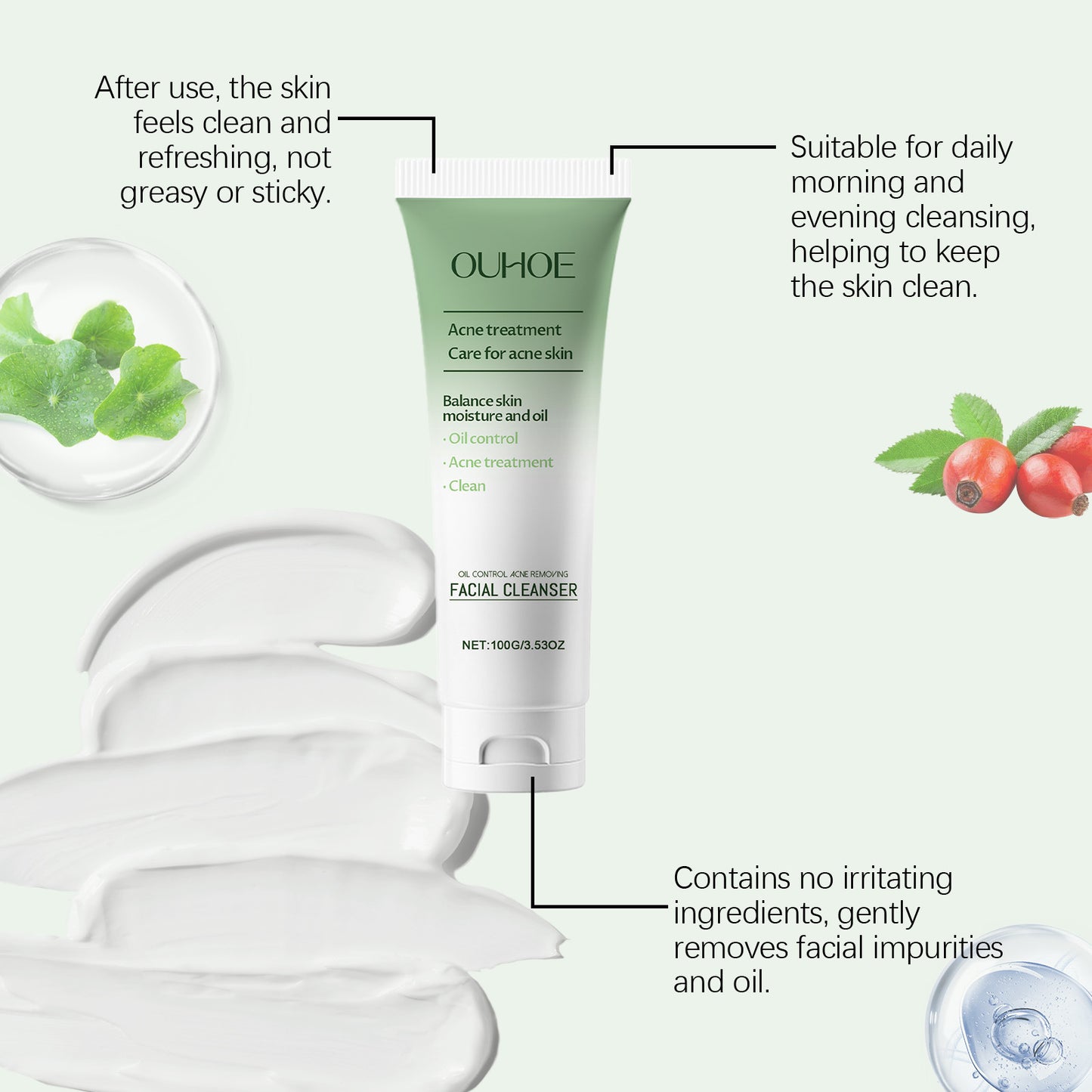 Detergente Viso Quotidiano per la Cura della Pelle