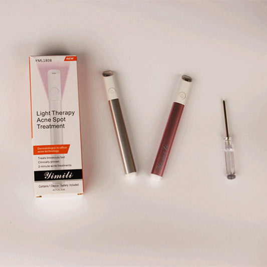 Aparelho de Reabilitação de Marcas de Acne Pen Facial Beauty Luz Vermelha e Azul LED Antiacne