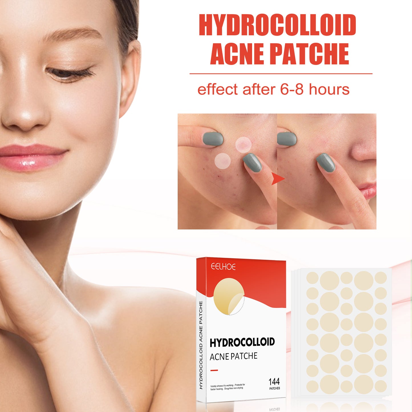 Cerotto per acne idrocolloidale Cerotto per acne chiusa da trucco