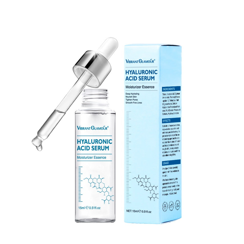Siero viso all'acido ialuronico anti-età, restringe i pori, sbiancante, crema viso idratante per pelle secca